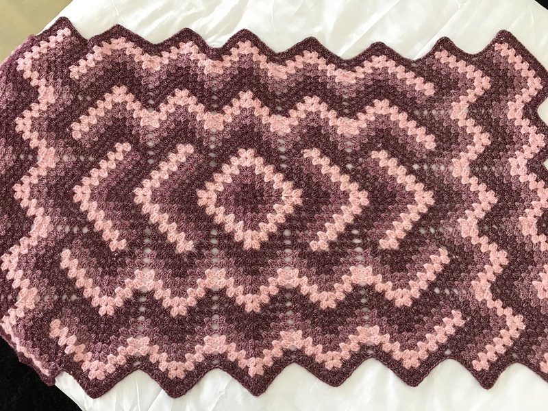 Blanket &#39;Drop in the Pond&quot; Pink