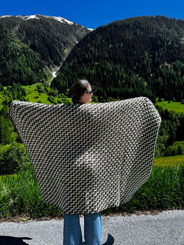     Cedar &amp; Cream Throw
