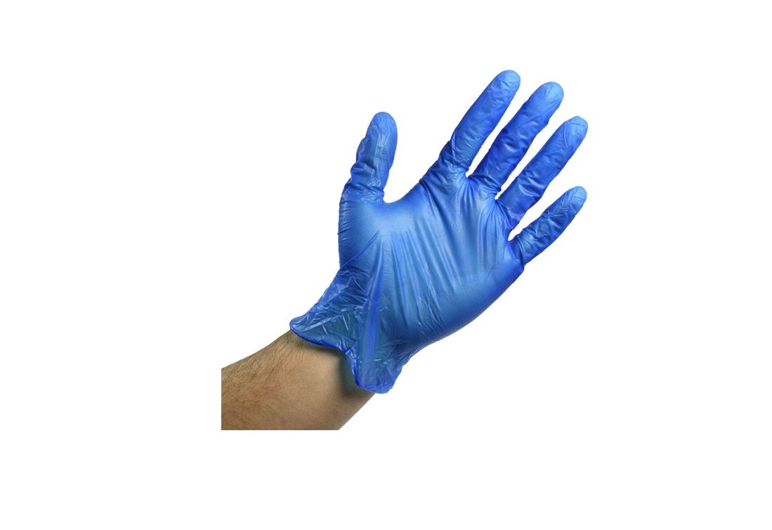 Blue vinyl gloves L &amp; XL