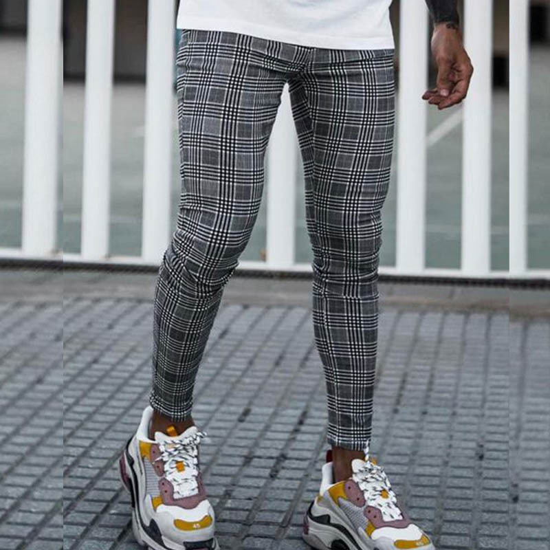 Sinners Prince Of Wales Check Grey Trouser EXA76DK09SDFM