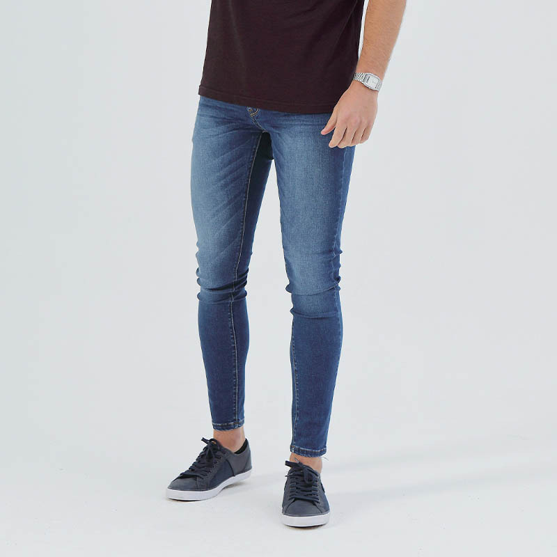 Diesel Mens Saxon Skinny Bright Blue QVNMS57GP81Y0