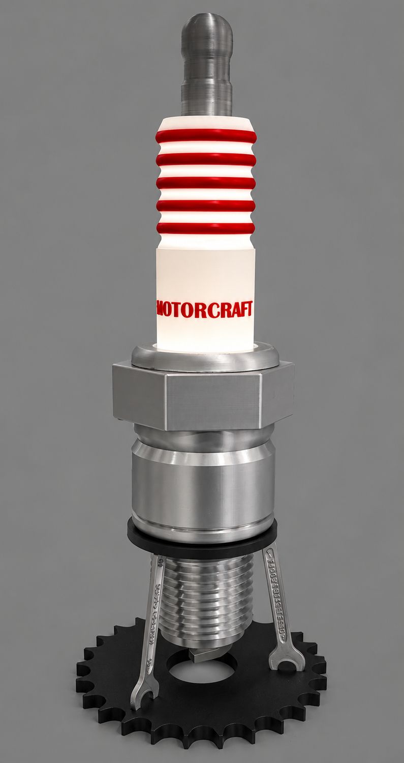 MOTORCRAFT SPARK PLUG LAMP WITH WRENCH BASE