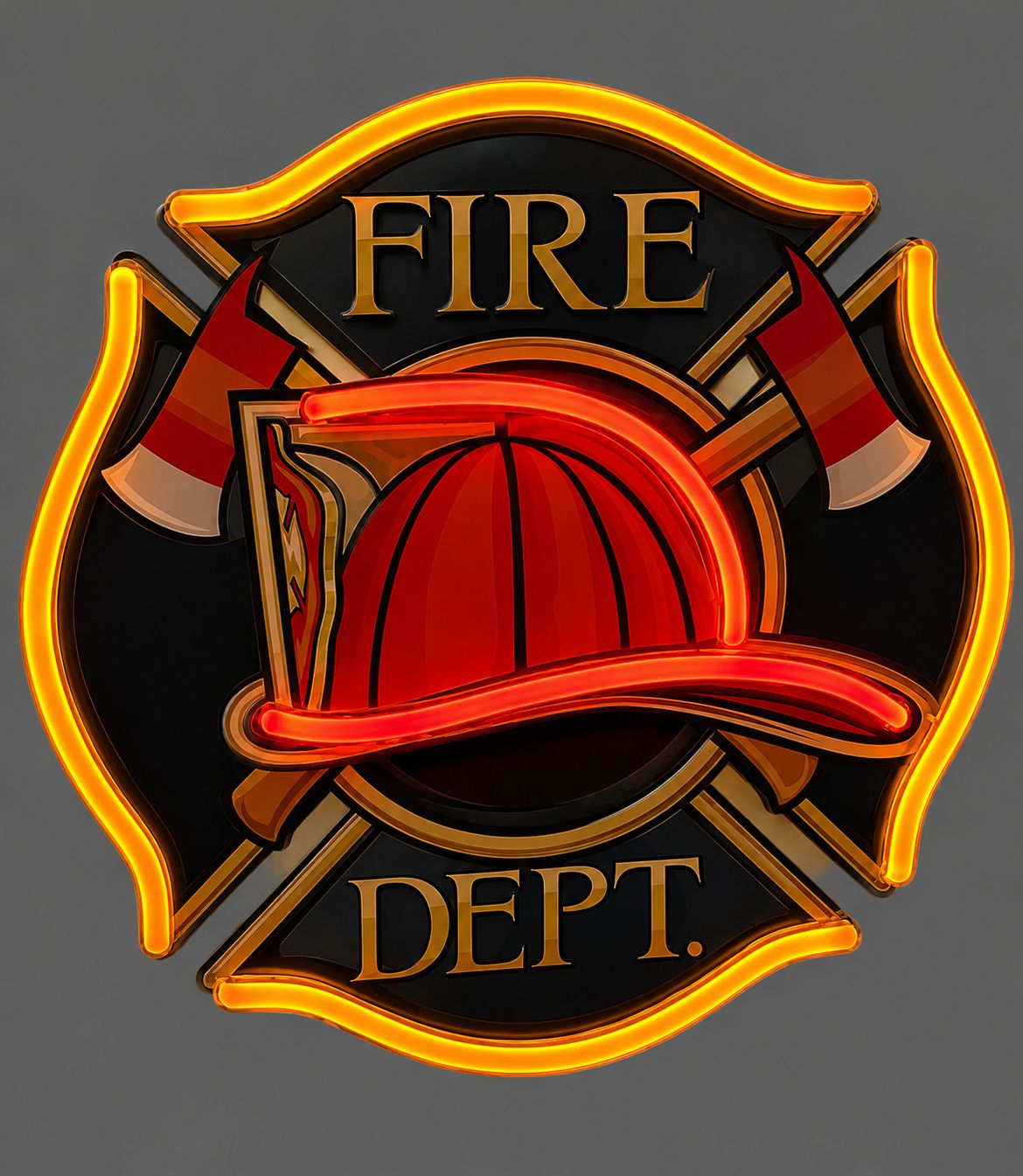 Fireman Emblem With Helmet