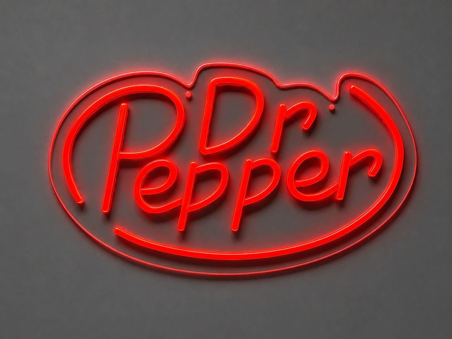 Dr Pepper Words LED Neon Sign – Cast Acrylic