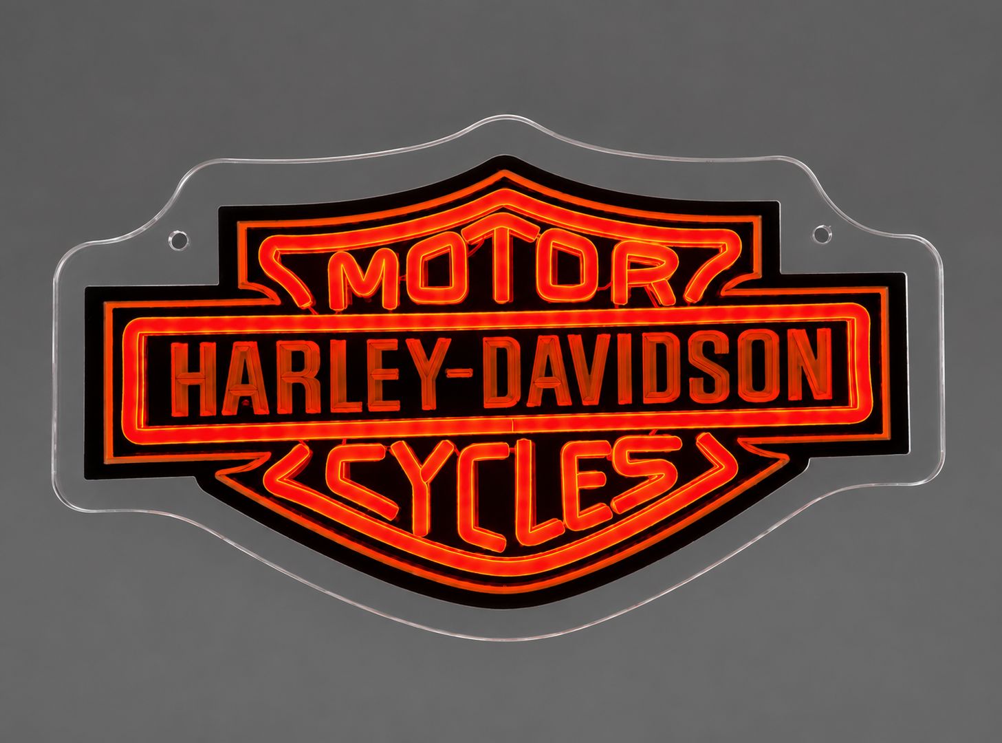 Harley-Davidson Bar &amp; Shield Acrylic LED Neon Sign