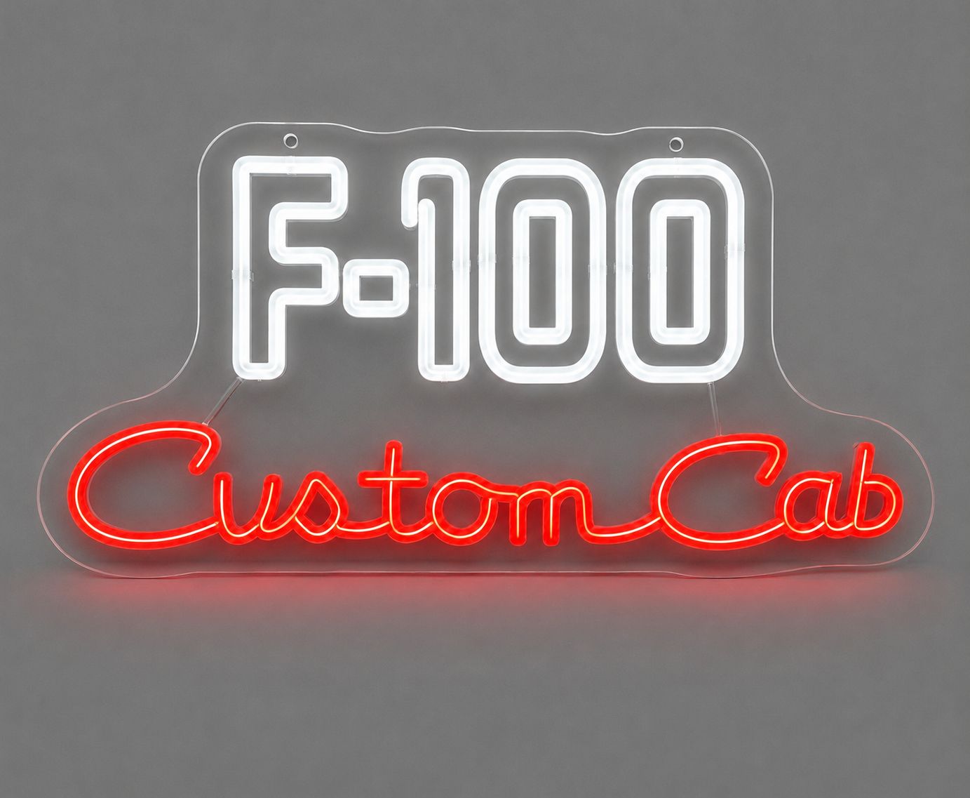 Ford F-100 Custom Cab Cast Acrylic LED Neon Sign