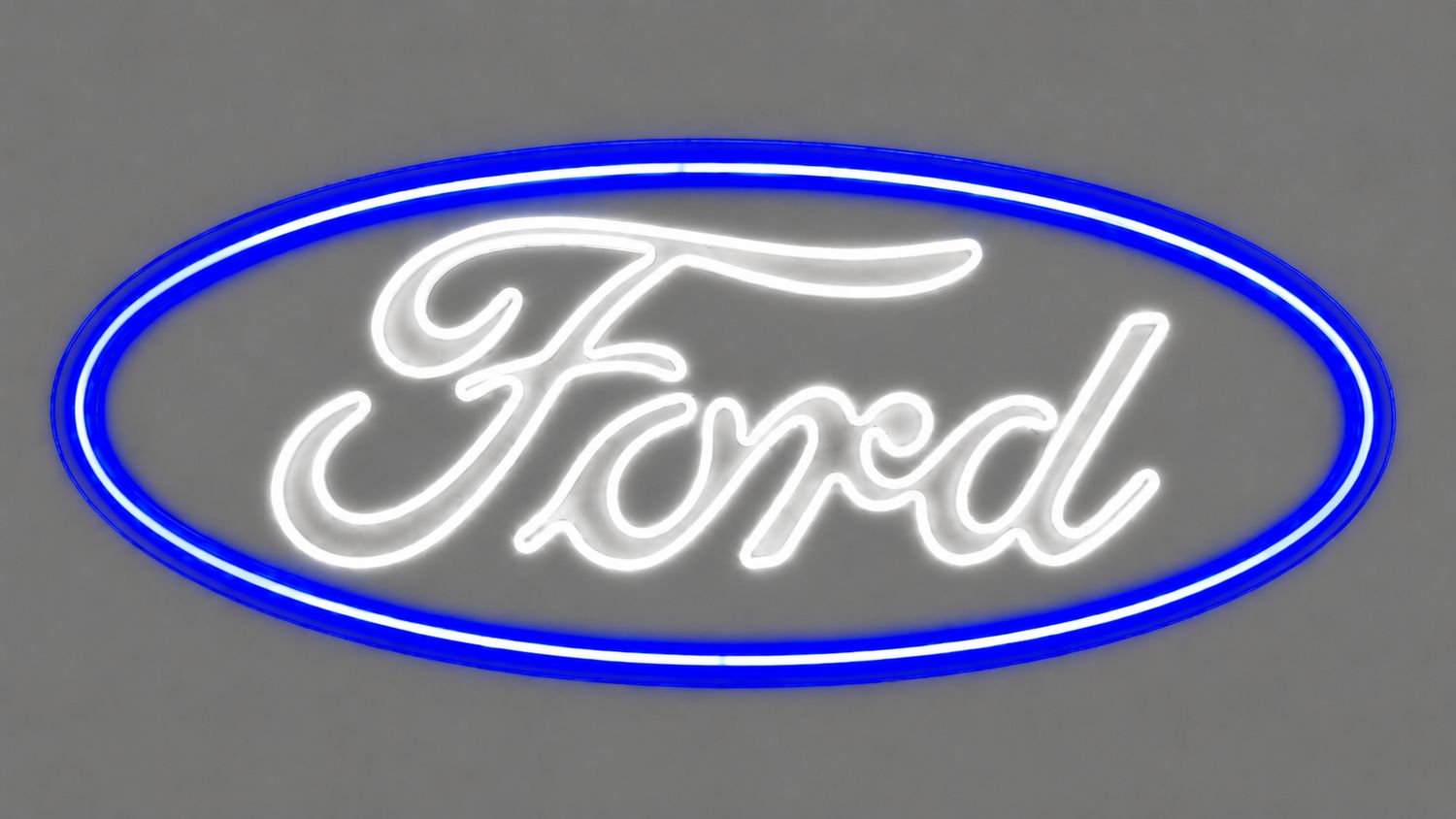 Ford Oval Cast Acrylic LED Neon Sign