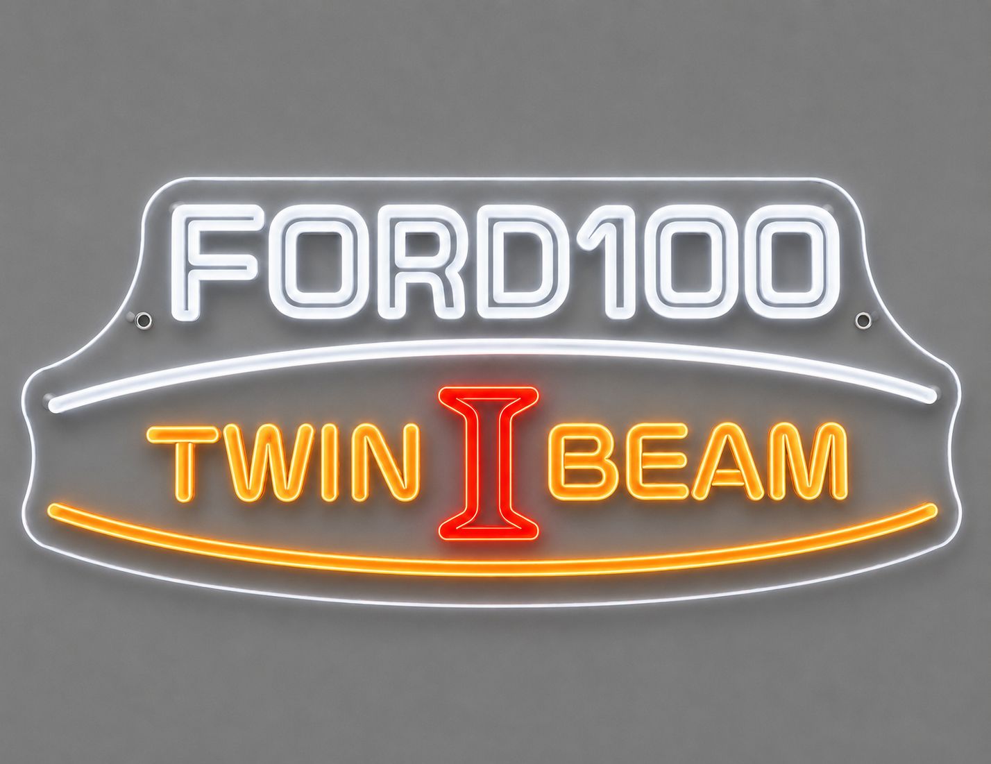 Ford F-100 Twin I-Beam Cast Acrylic LED Neon Sign