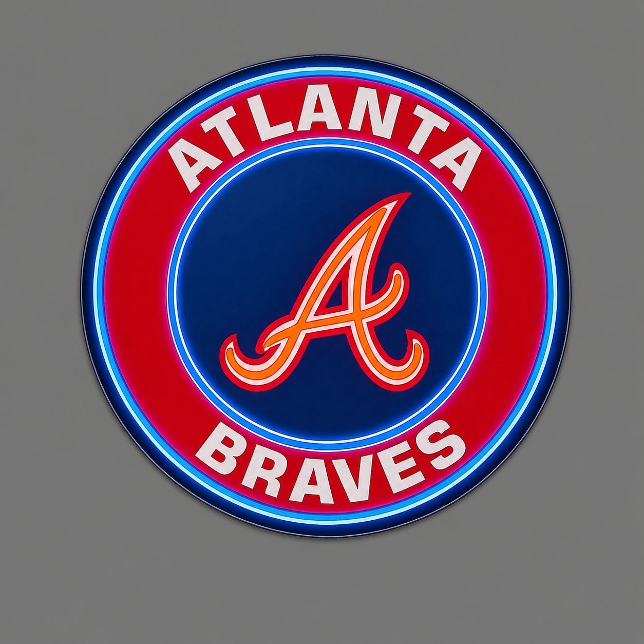 Atlanta Braves Cast Acrylic LED Neon Sign