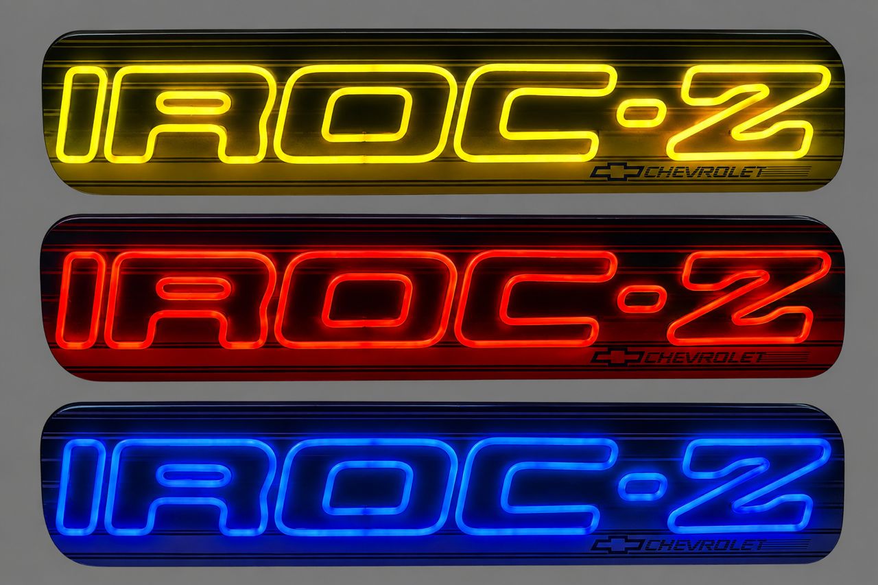 IROC-Z Handmade Wooden LED Neon Sign
