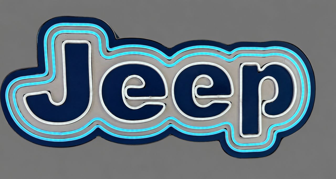 Jeep Handmade Wooden LED Neon Sign