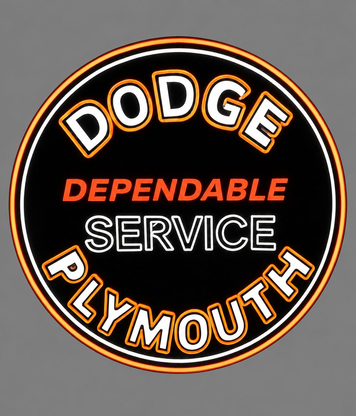 Dodge Plymouth Dependable Service Handmade Wooden LED Neon Sign675