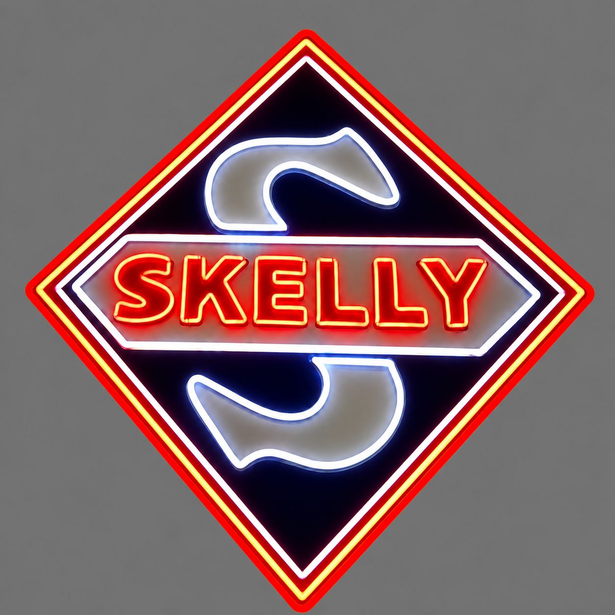 Skelly LED Neon Sign 3-Foot Handmade Wooden