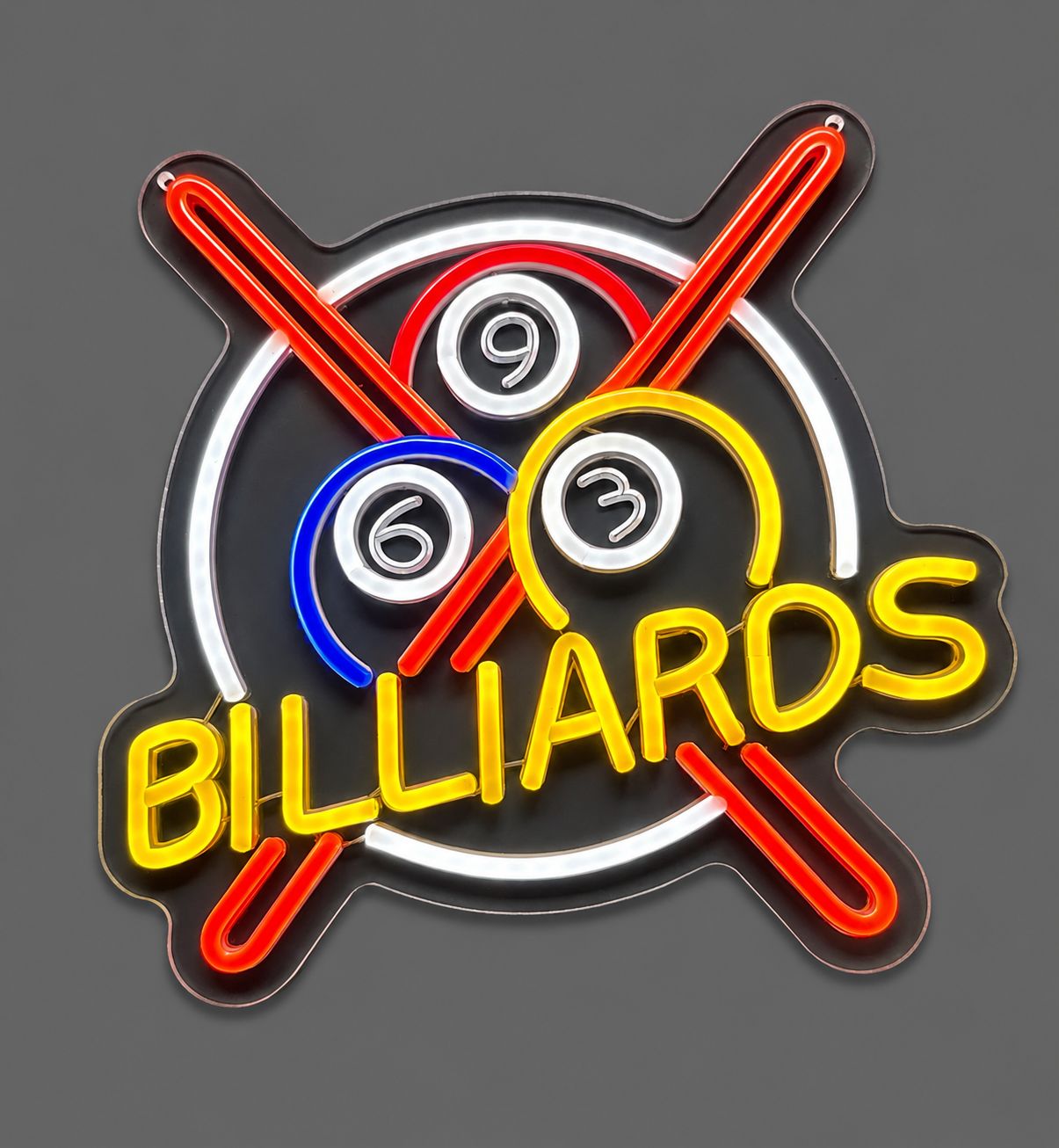 Billiards Cast Acrylic LED Neon Sign