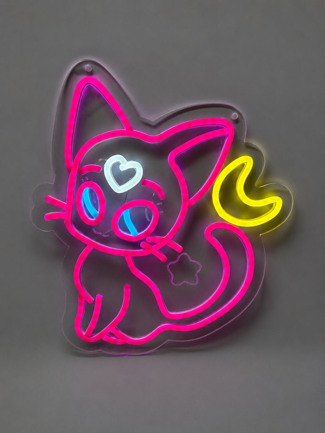 Cat LUNA LED Neon Sign