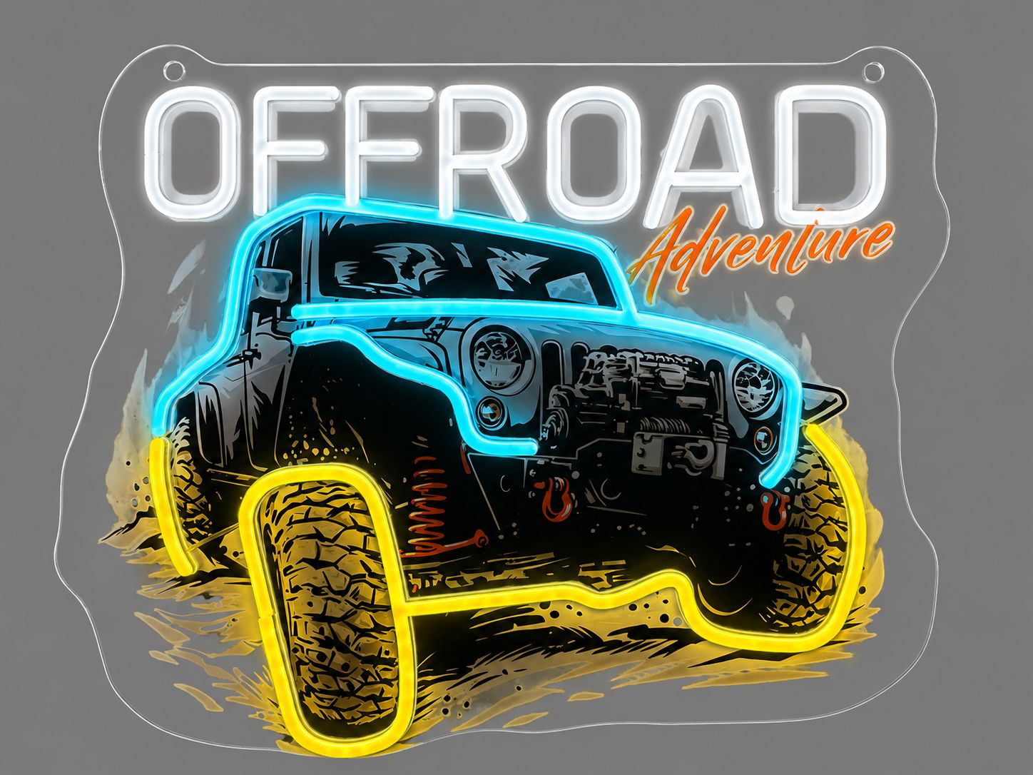 JEEP Off-Road Adventure LED Neon Sign