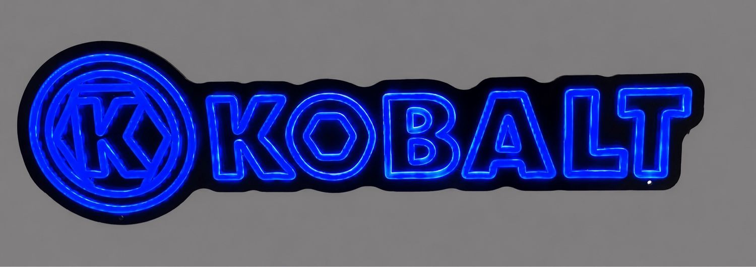 KOBALT Blue LED Neon Sign