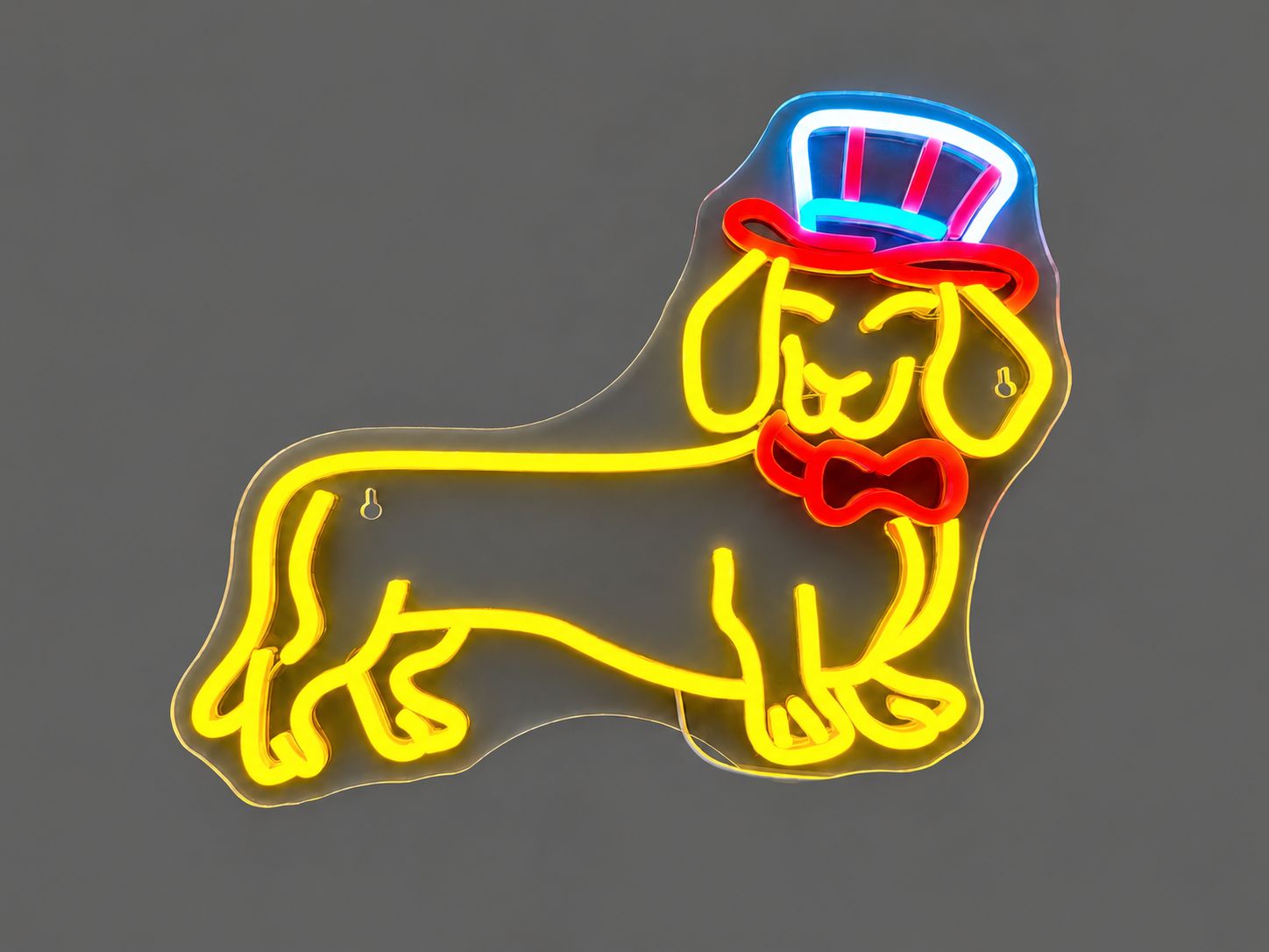 Patriotic Dachshund LED Neon Sign
