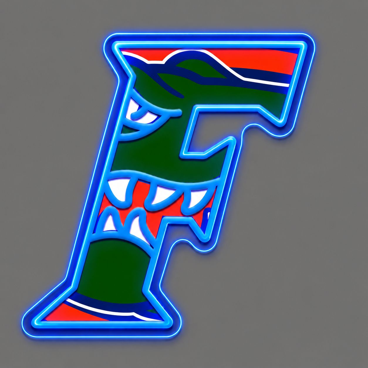 Florida Gators “F” LED Neon Sign