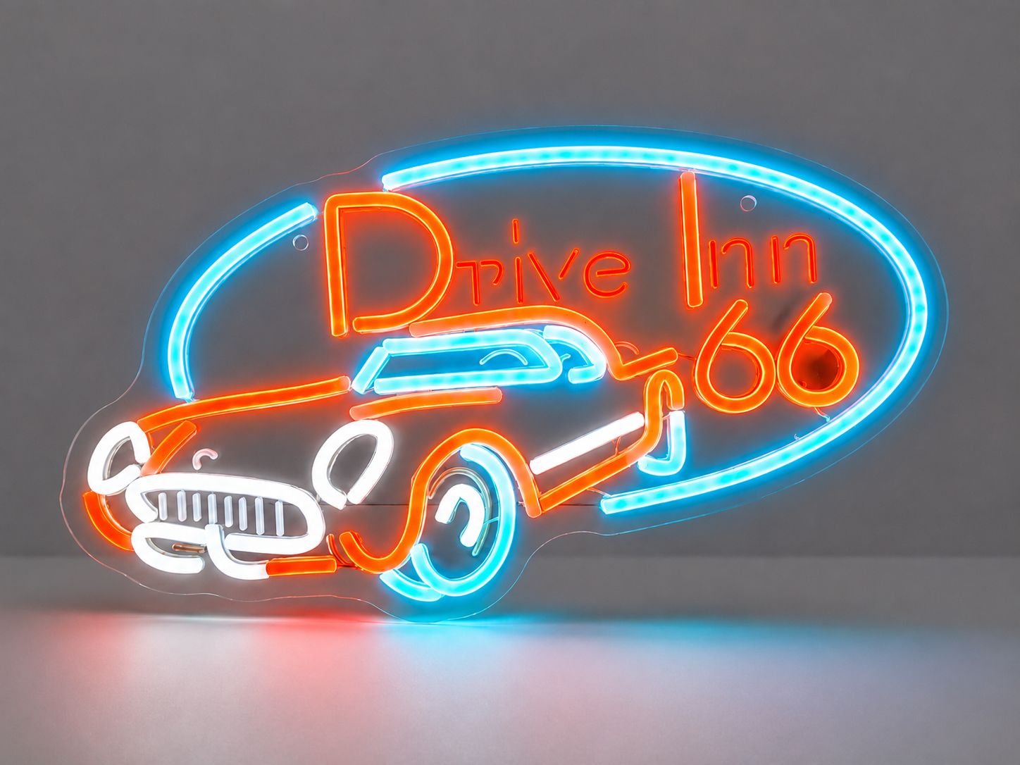 Route 66 Drive-In LED Neon Sign