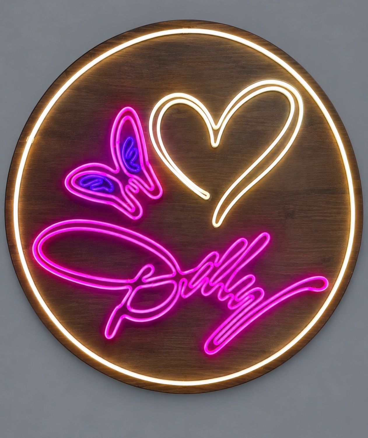 Dolly Parton Wooden LED Neon Sign