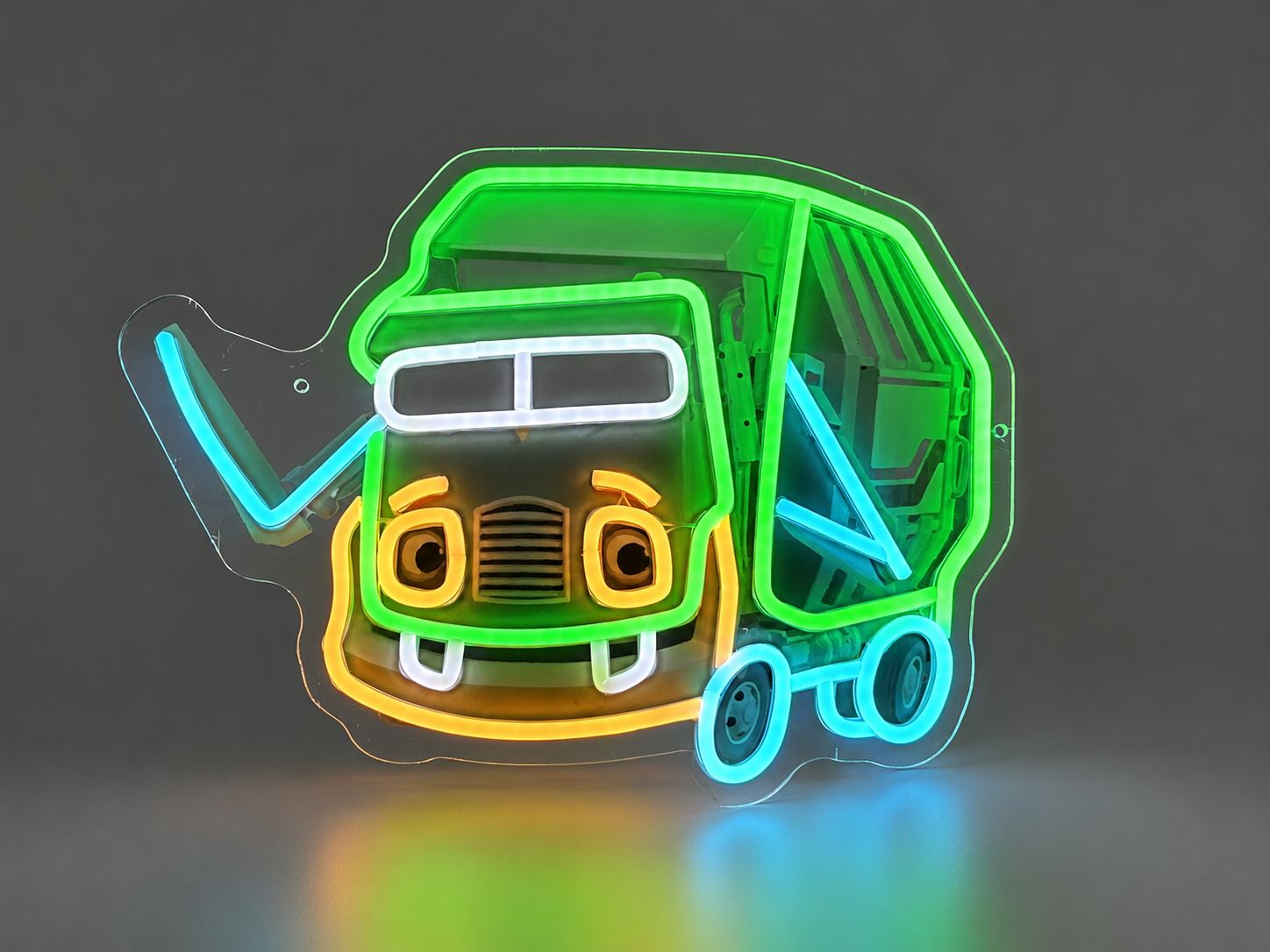 Garbage Truck LED Neon Sign