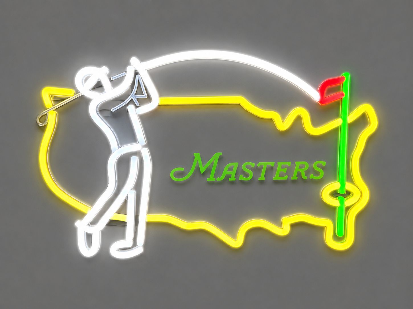 Golf MASTERS WITH USA LED Neon Sign