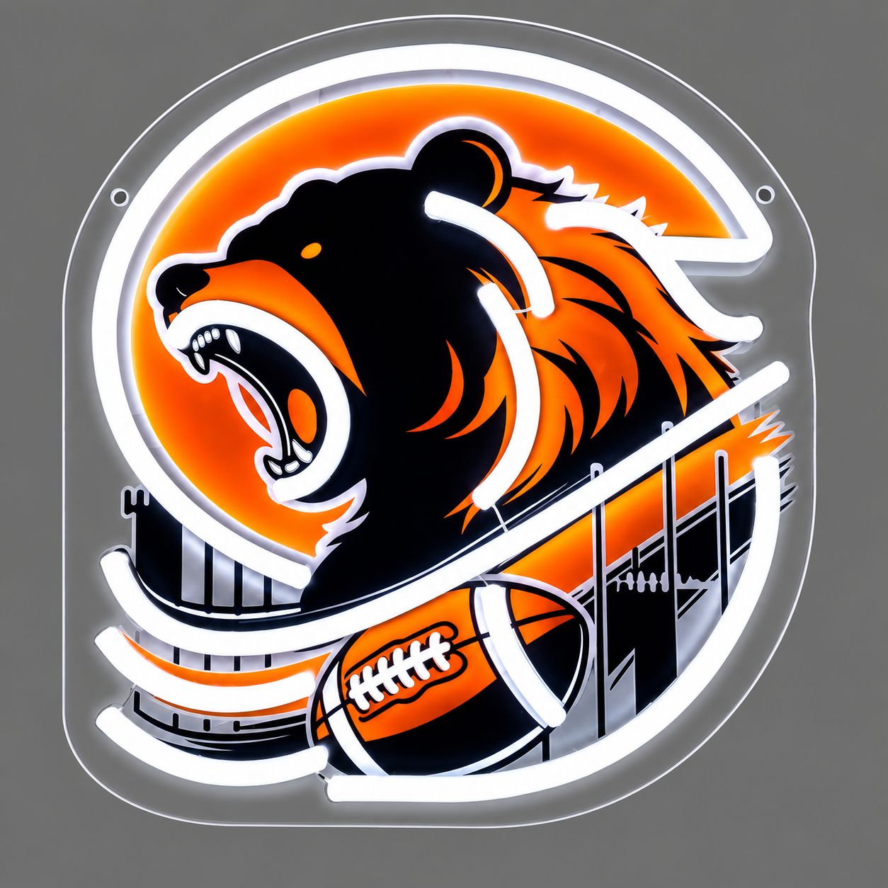 Chicago Bears Cast Acrylic LED Neon Sign