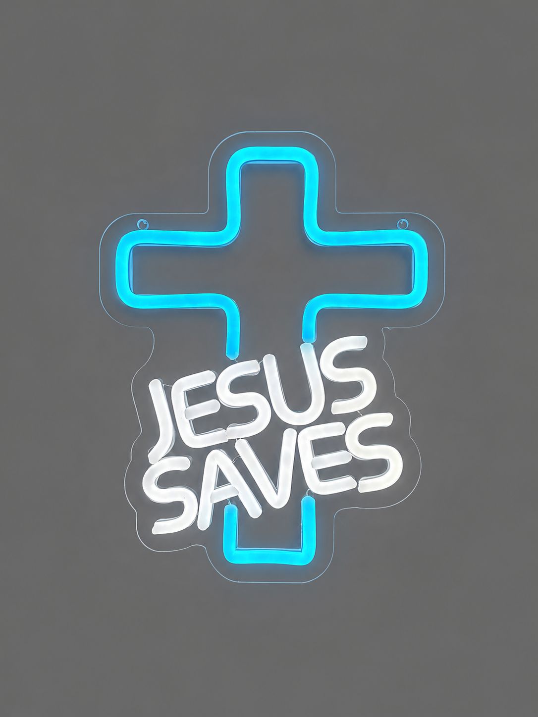 Jesus Saves Cast Acrylic LED Neon Sign
