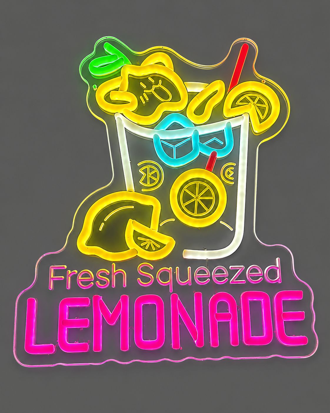 Lemonade Fresh Squeezed LED Neon Sign