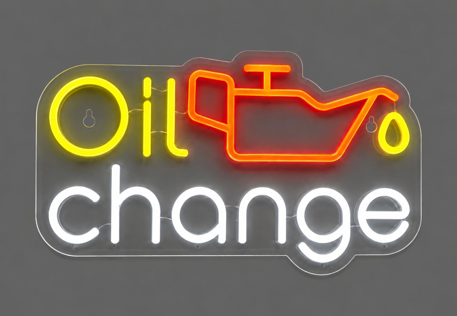 Oil Change LED Neon Sign
