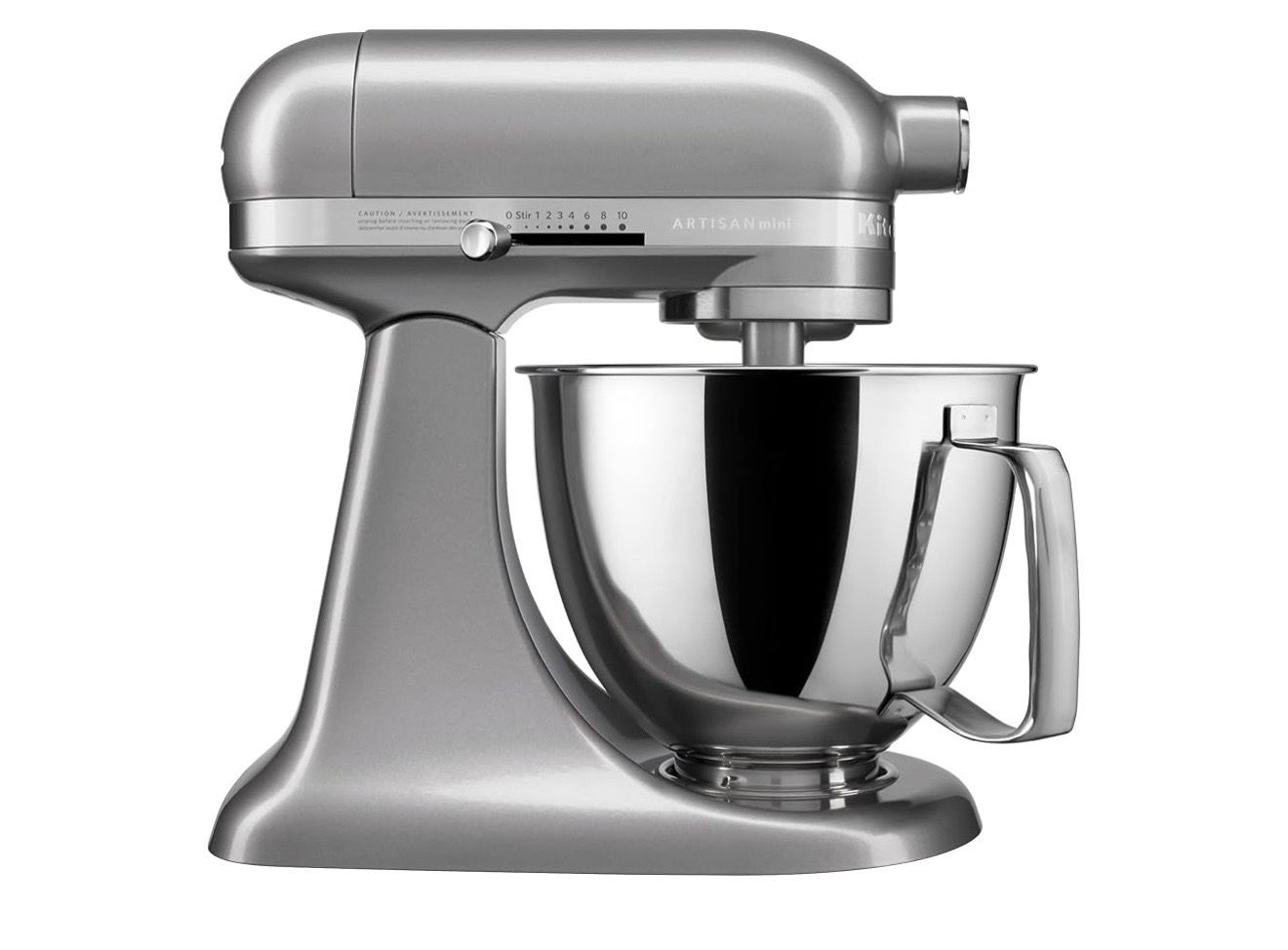 KitchenAid Artisan Mini 3.5 Quart Tilt-Head Stand Mixer with 10 Speeds - KSM3316X - Contour Silver