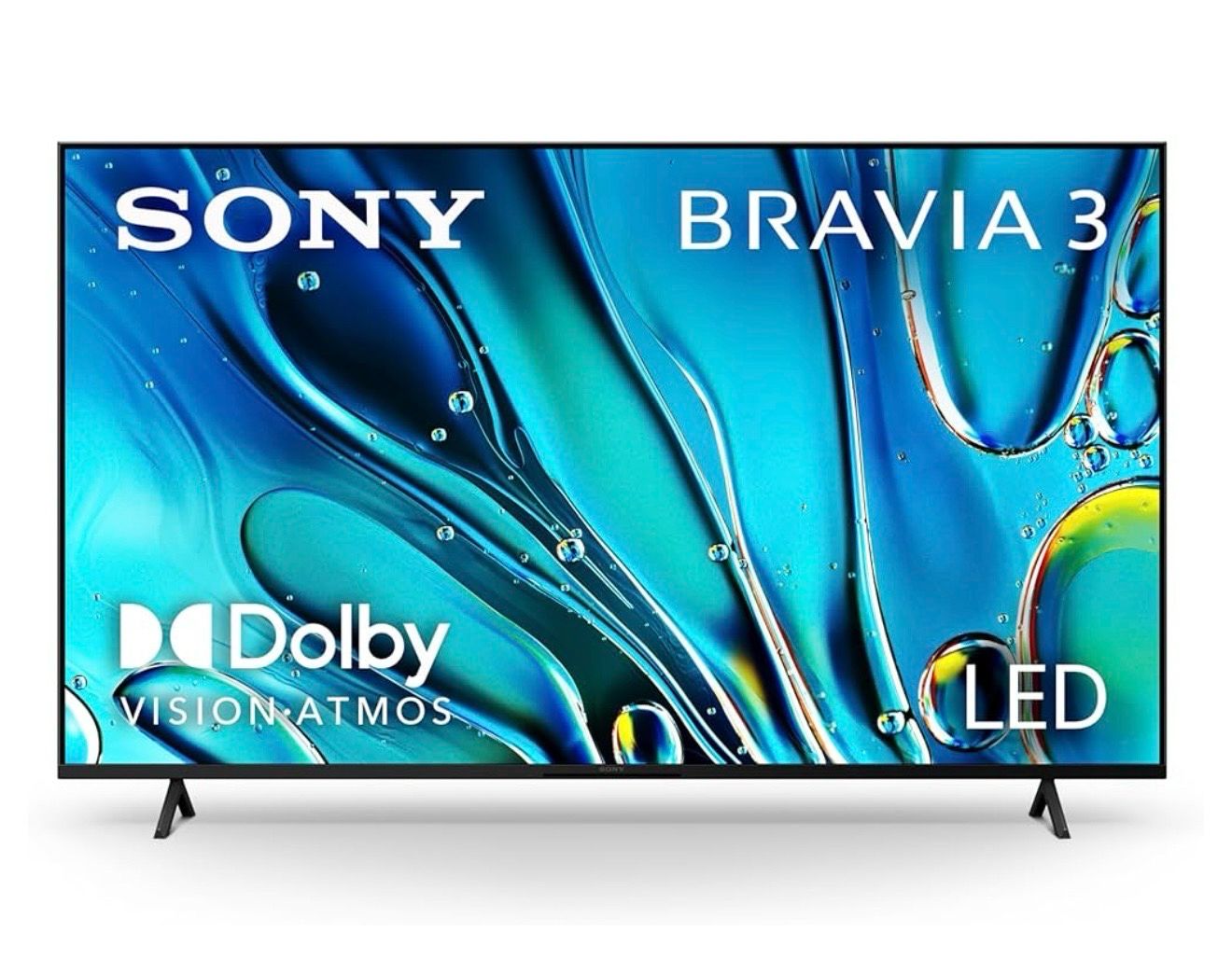 Sony 65 Inch BRAVIA 3 LED 4K HDR Smart Google TV (K-65S30) Dolby Vision/Atmos, Exclusive Features for PlayStation®5, 4K Processor X1, Triluminos Pro, 4K movie credits included