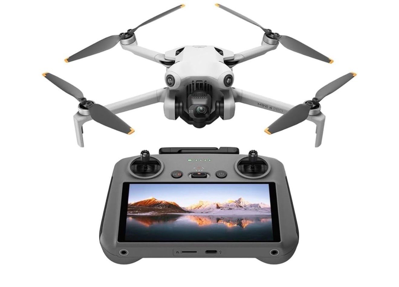 DJI Mini 4 Pro (DJI RC 2), Drones with Camera for Adults 4K, Under 0.549 lbs/249 g, 34 Mins Flight Time, 20km Max Video Transmission Distance, Omnidirectional Vision Sensing, Mini Drone for Beginners