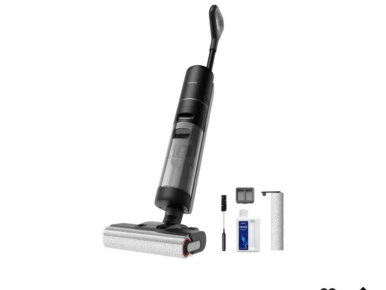 DREAME H12 PRO Vacuum Mop, Wet Dry Vacuum Cleaner for Hard Floor, Vacuum and Mop at The Same Time for Wet &amp; Dry Messes, Auto Self-Cleaning, Edge to Edge Cleaning with Hot Air Drying