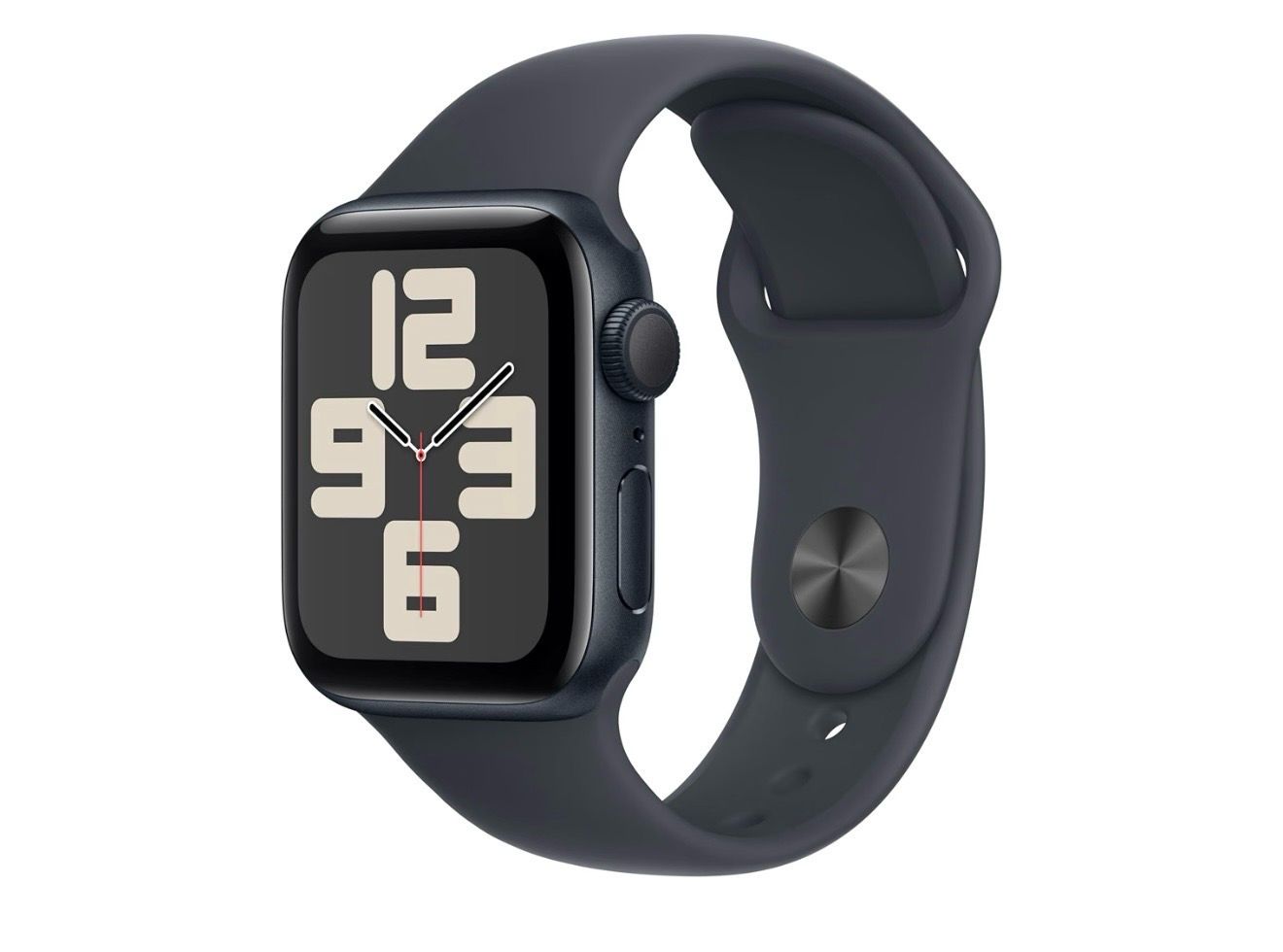 Apple Watch SE (2nd Gen) [GPS 40mm] Smartwatch with Midnight Aluminum Case with Midnight Sport Band S/M. Fitness and Sleep Trackers, Crash Detection, Heart Rate Monitor, Retina Display