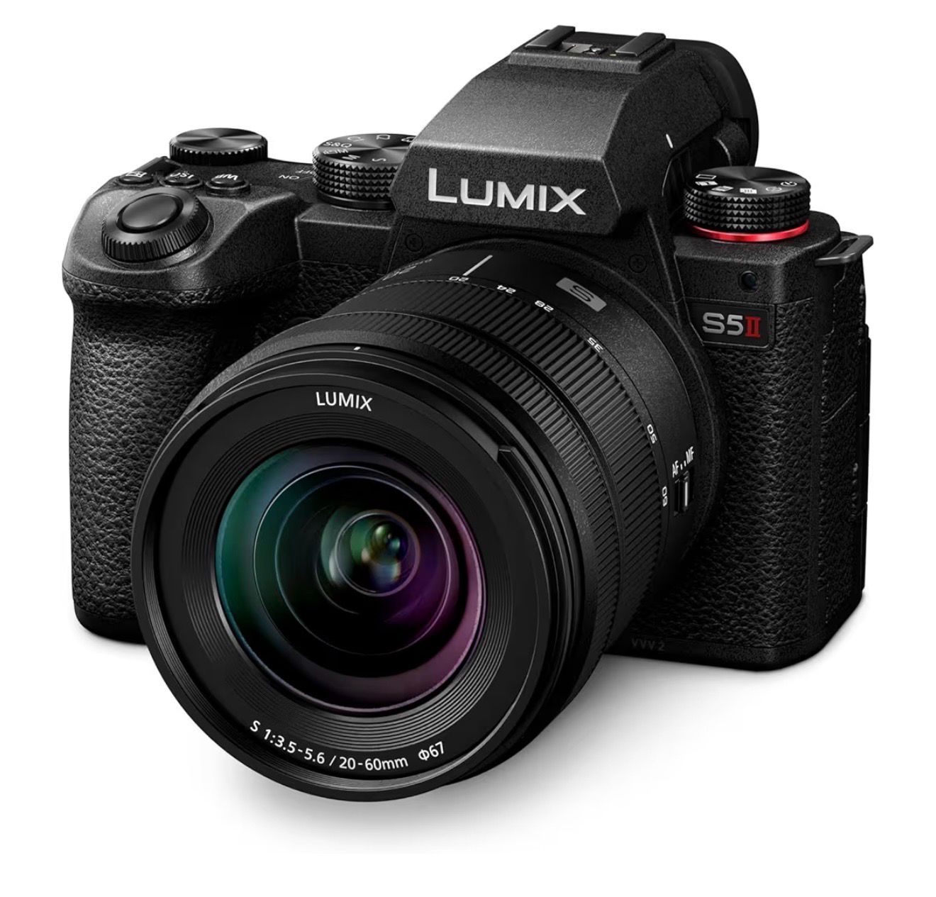 Panasonic LUMIX S5II Mirrorless Camera, 24.2MP Full-Frame with Phase Hybrid AF, New Active I.S. Technology, Unlimited 4:2:2 10-Bit Recording with 20-60mm F3.5-5.6 L Mount Lens, DC-S5M2KK9, Black-9