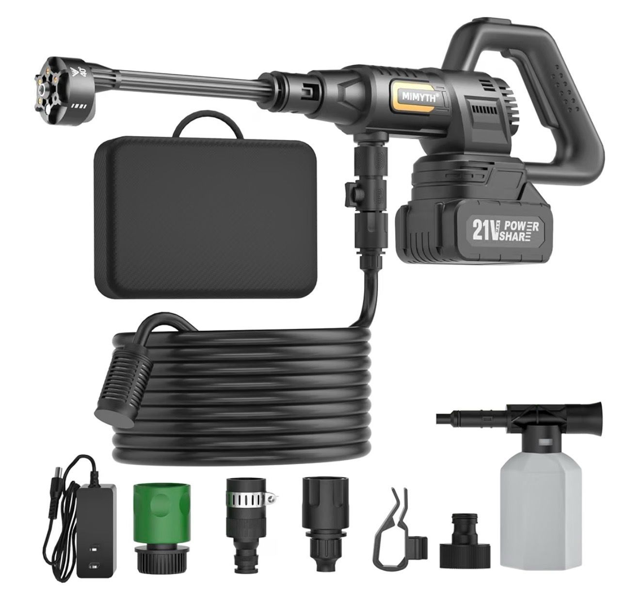 Cordless Pressure Washer Battery Powered; 1650PSI Brushless Power Washer