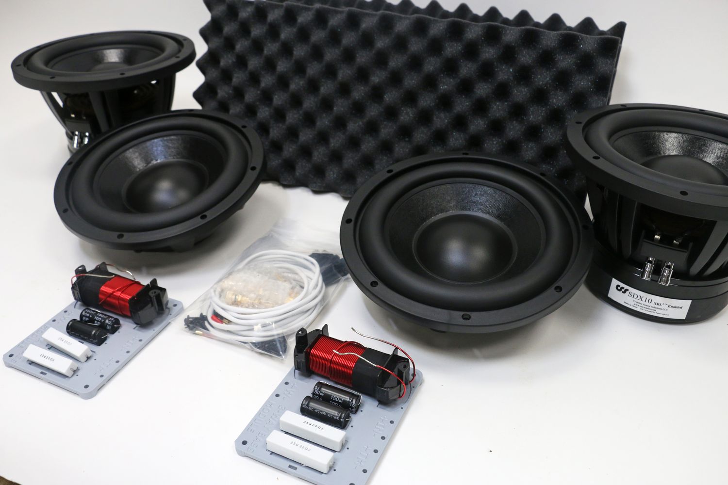 3-Way Bass Module Add-On (Pair), Crossover: Standard - Basic Crossover Parts, Flat Pack: No Flat Packs