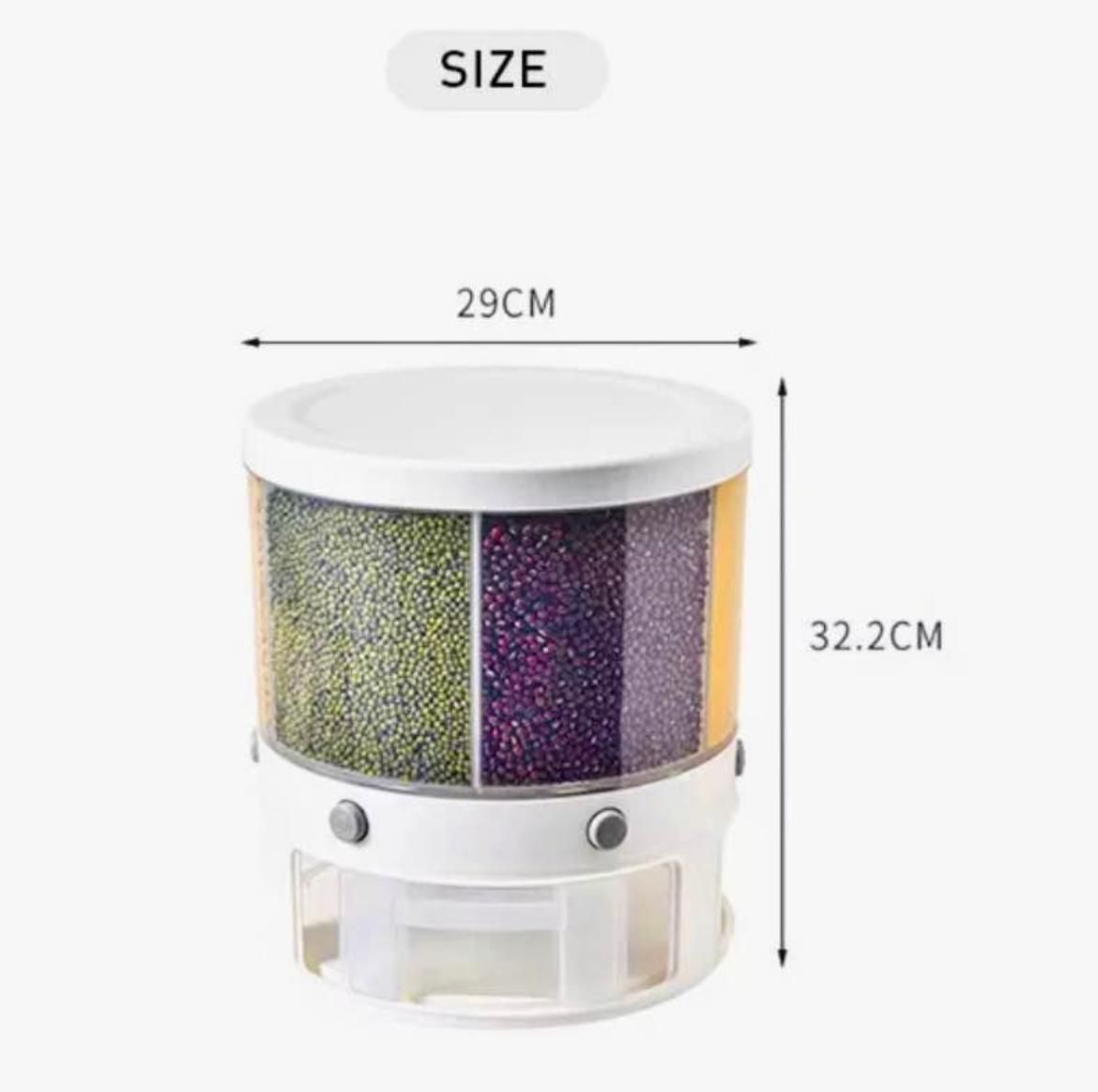 6 Grid Dry Food Dispenser