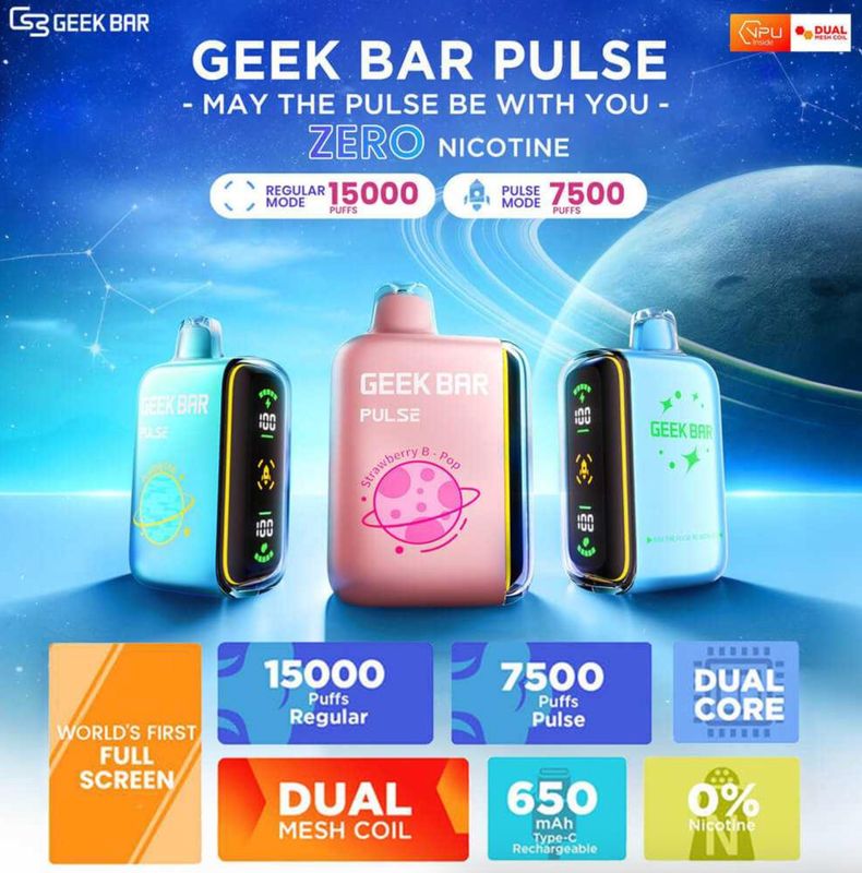 Geek Bar Pulse Disposable - 15000 Puffs (5Pcs)