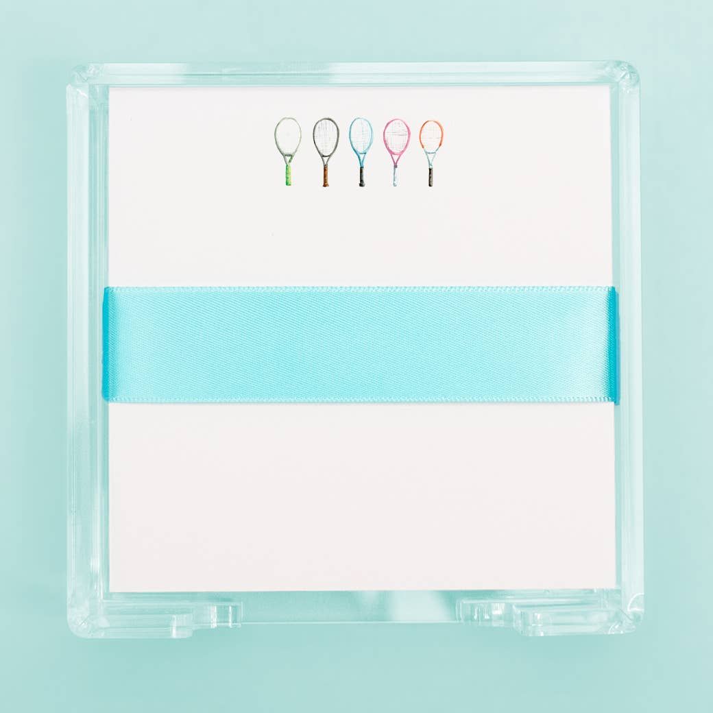 Tennis Rackets Square Desk Set