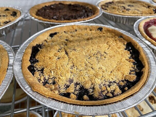 Wild Blueberry Pie