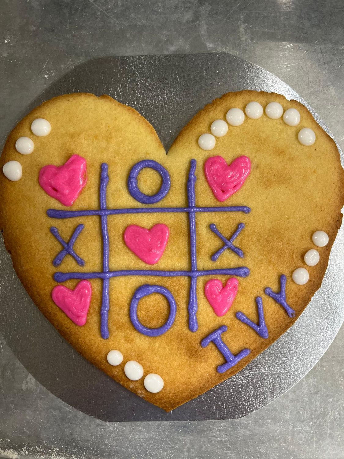 Giant Valentine Sugar Cookie