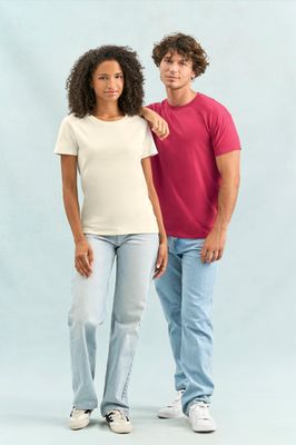10*T-SHIRT MET BORST -EN RUGPRINT
