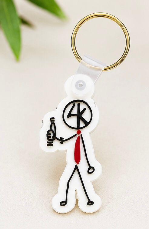 ​4K Clearing Custom PVC Keychains (3 PC)