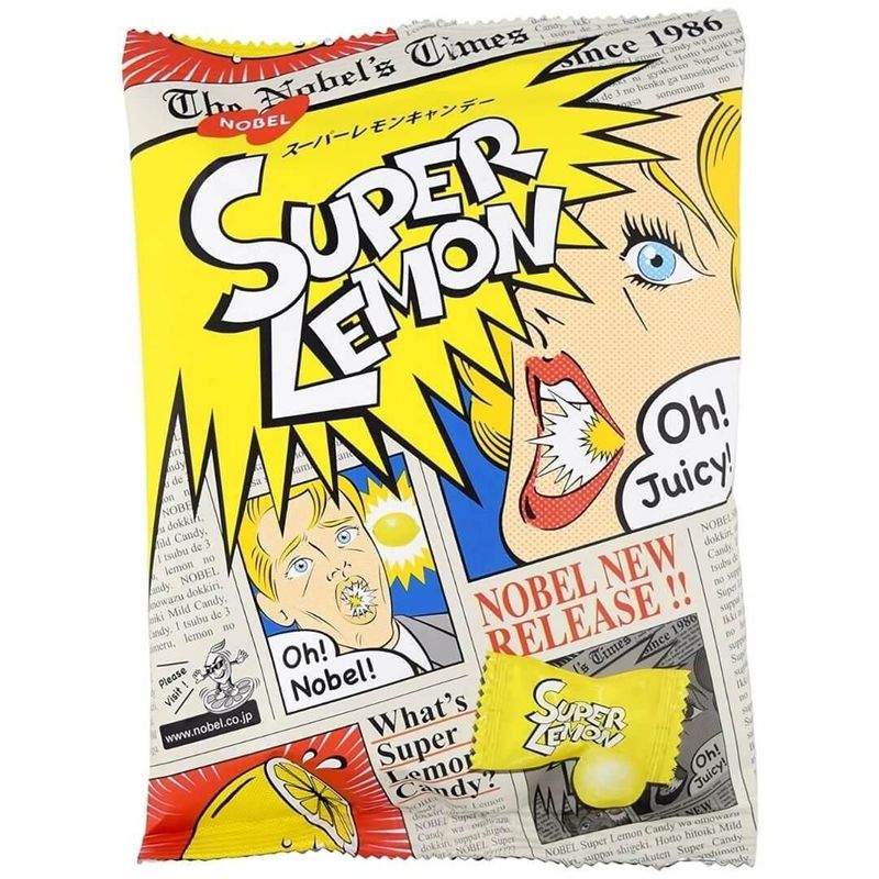 EXOTIC SNACKS - NOBEL Super Lemon Candy (Japan)
