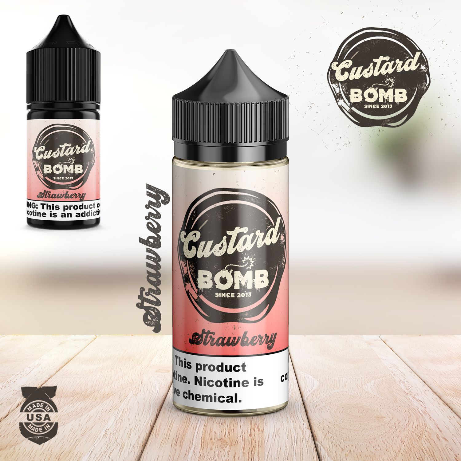 Vapergate - Custard Bomb - Strawberry