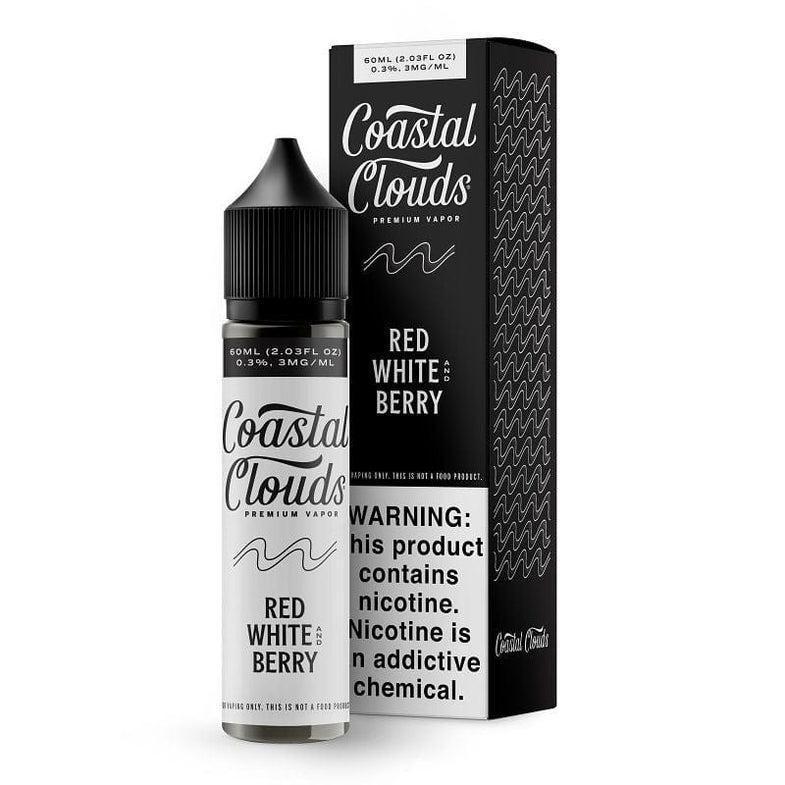 Coastal Clouds - Red White and Berry