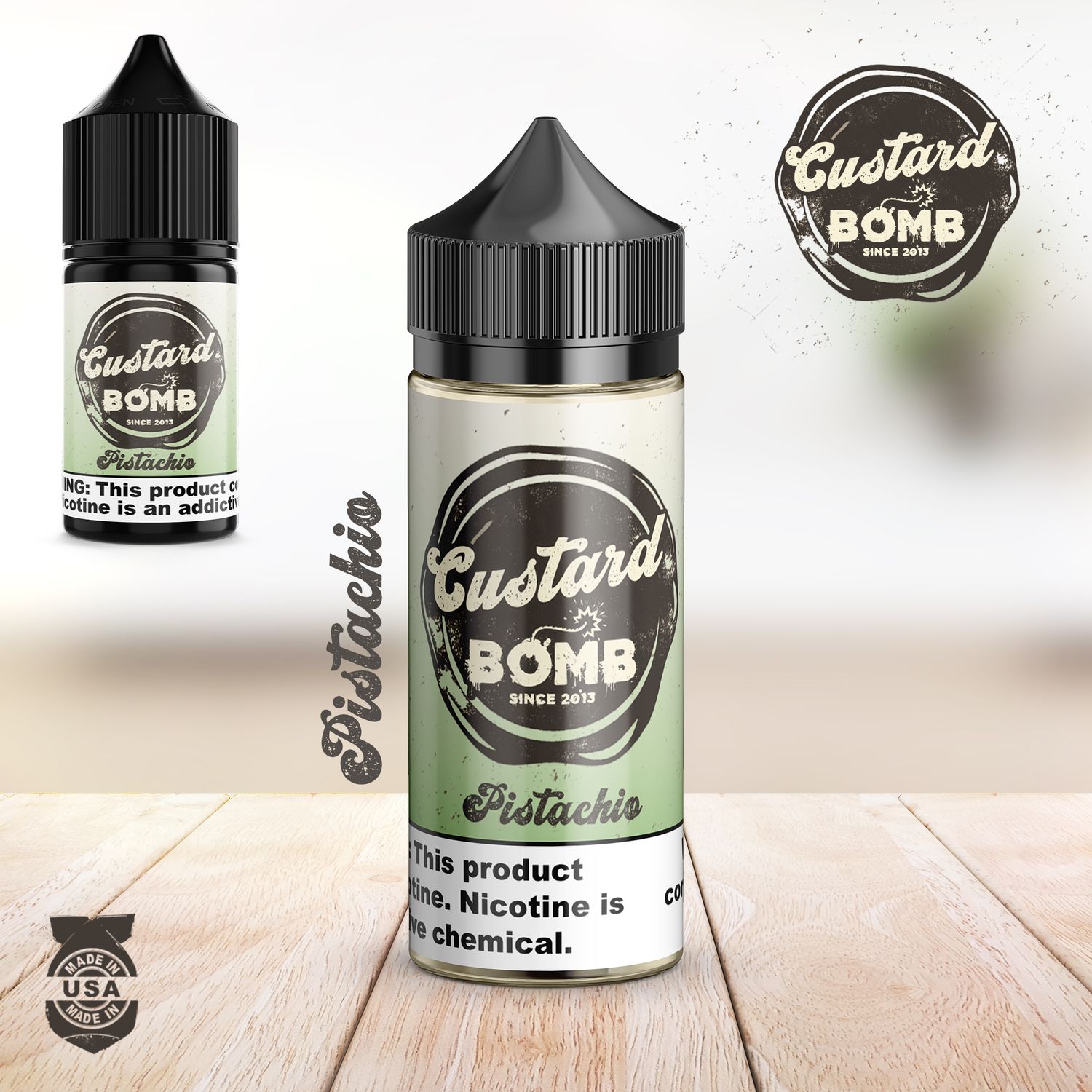 Vapergate - Custard Bomb - Pistachio